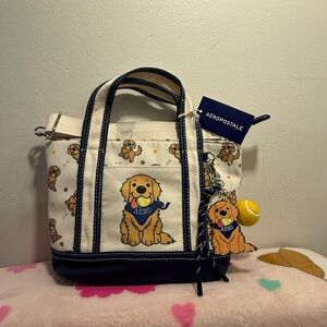 Aeropostale Aero Golden Retriever tote crossbody purse BNWT
